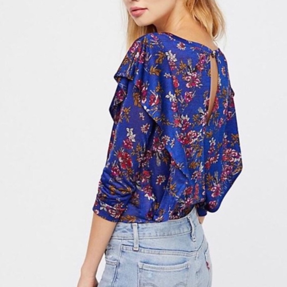 NWT Free People Dock street stretch top, Sz L
